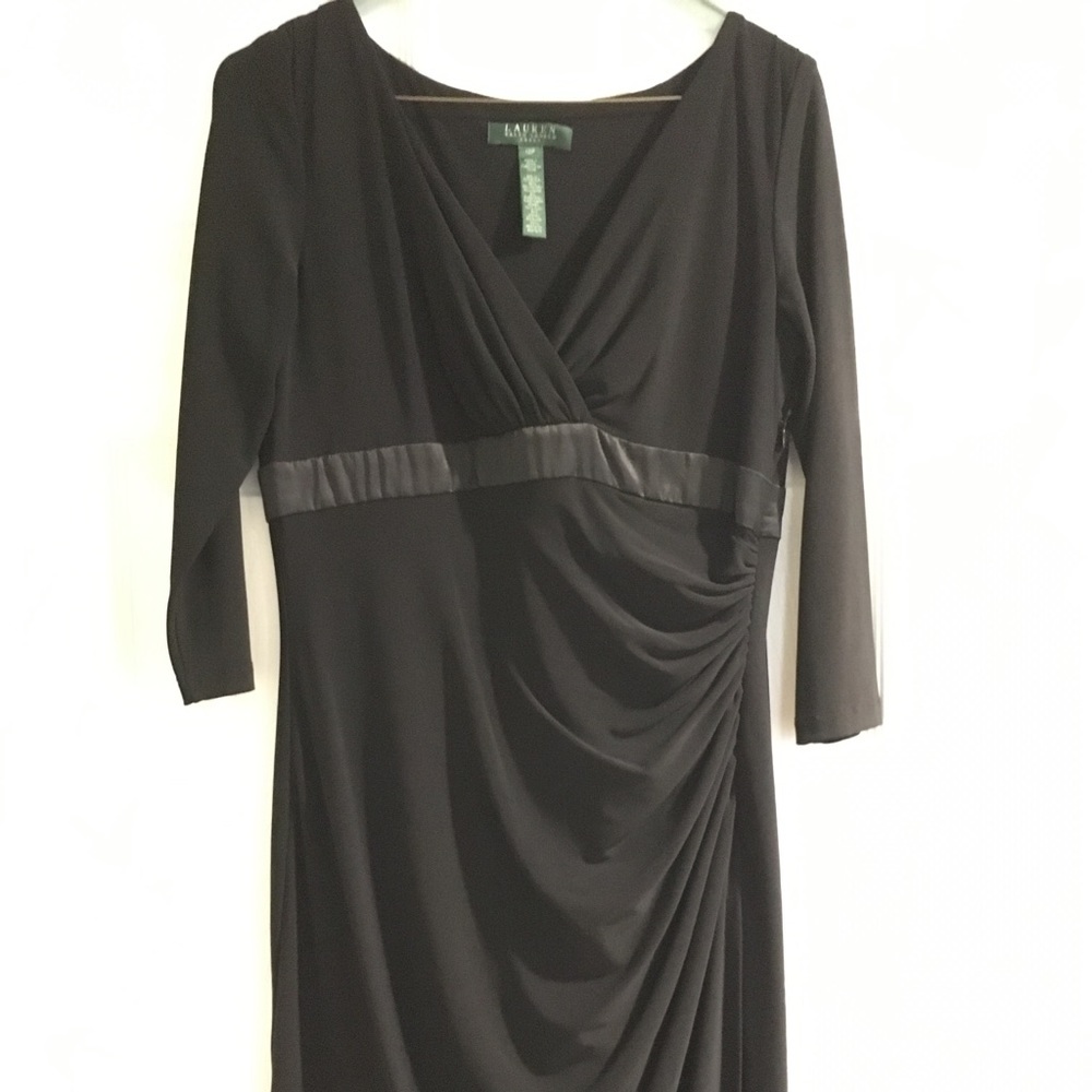 Black Lauren Ralph Lauren 3/4 sleeve dress